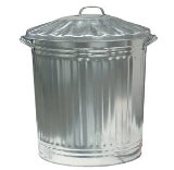 Galvanized Garbage Can